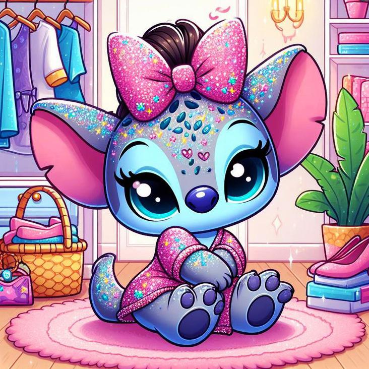 Алмазная вышивка Стич Полная выкладка Набор для рукоделия Мозаика Мультяшная картина стразами Вышивка Торт Новинка Подарок для женщин