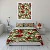 Red cardinals, holly leaves. Bedding sets Duvet cover sets Duvet covers Pillowcases(1 * Duvet Cover 2 * Pillowcases without duvet insert)