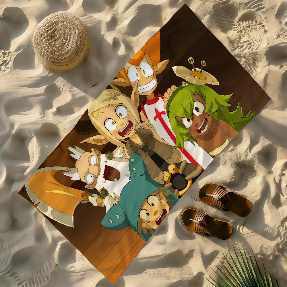 Игра D-Dofus-S Полотенце Мягкое Легкое Песостойкое Большое Пляжное Полотенце Быстросохнущее Ванная Спорт Семья