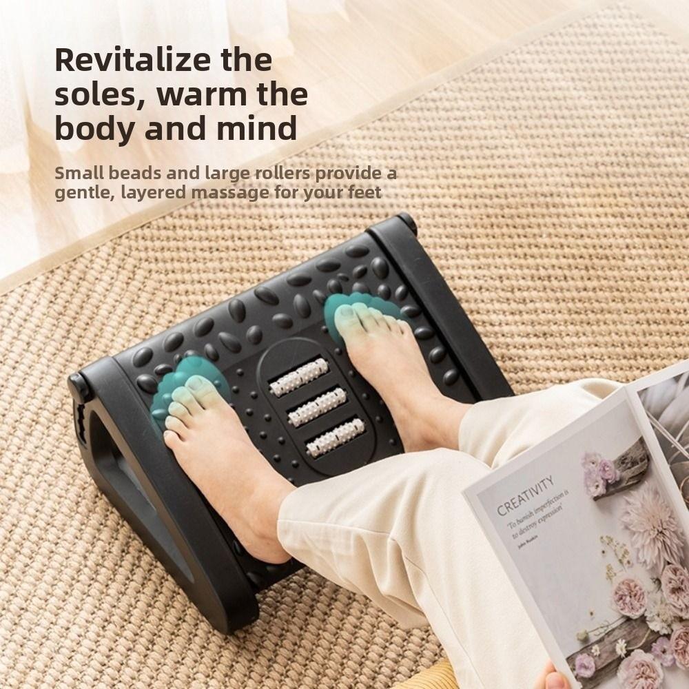 Non-slip Pad Foot Rest Under Desk Plastic Footstoo Ergonomic Footrest  for Under-desk Support