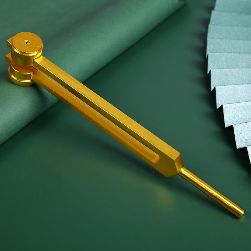 Золотой камертон 25 см и инструмент для чистки ушей с молоточком 128 Гц