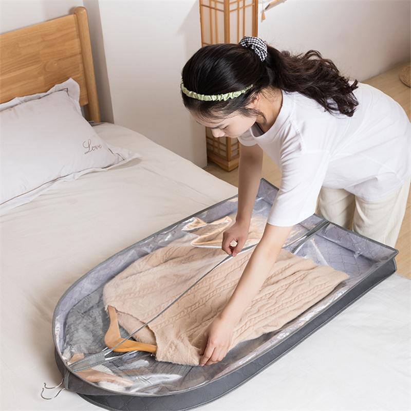 Нетканый материал для одежды, пылевой мешок для домашнего костюма, пальто, пуховика, подвесной мешок для хранения, бытовая прозрачная одежда, пылевой чехол