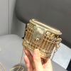 Золотые Роскошные Дизайнерские Мини Маленькие Сумки Через Плечо Вечерняя Сумка Кошельки И Сумка Забавная Металлическая Форма Клатч Вечеринка Свадьба