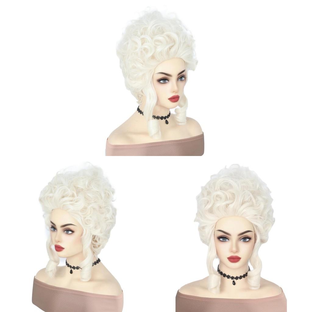 Marie Antoinette Queen Character Wig With Mechanized Design For Cosplay And Role Play Events