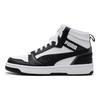 Puma Rebound V6 Универсальные Прочные Дышащие Кроссовки Мид-топ Унисекс Кроссовки Белый Черный Туманно-серый 392326-01