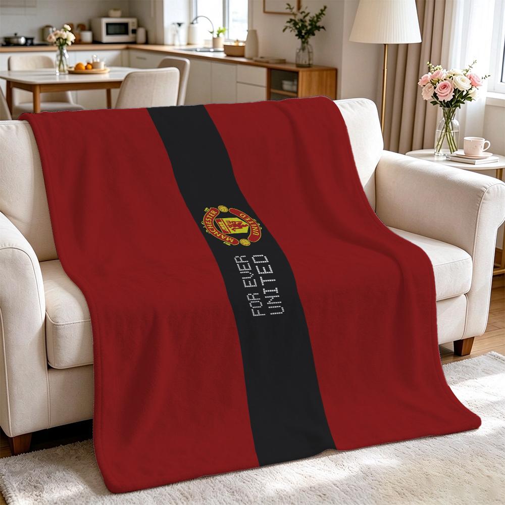 Manchester Forever Fleece Blanket Cashmere Feel Blanket Oversized Blanket Couch Blanket Hypoallergenic