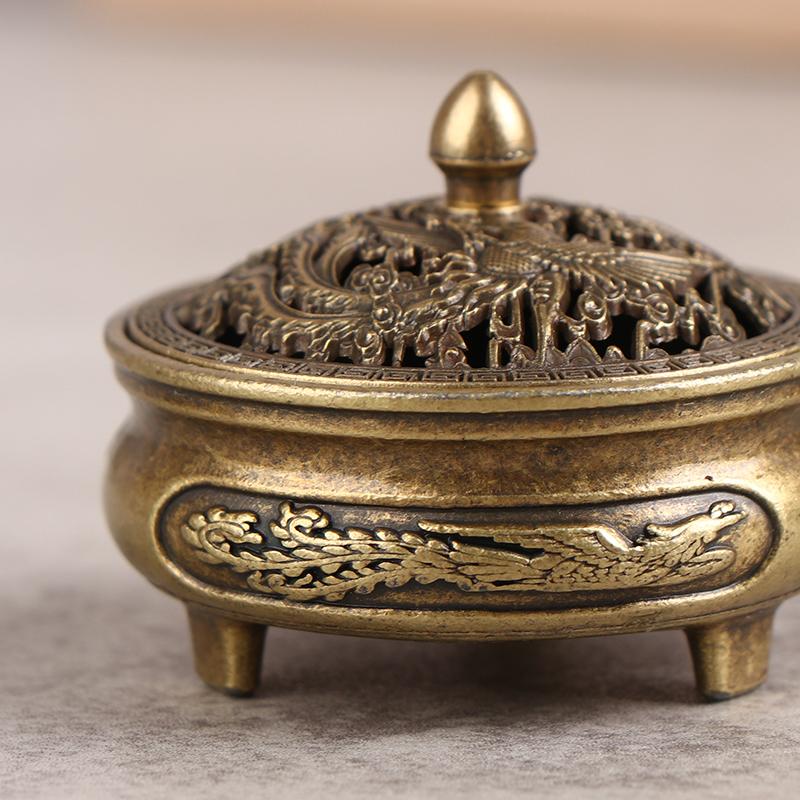 Buddhist Utensils Incense Burner Lotus Incense Censer Alloy Sandalwood House Furnishings Home Office Decoration