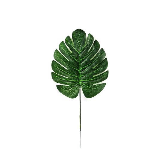 2Pcs Artificial Tropical Monstera Leaves Wedding Party Home Table Decoration