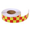 5CM*5M Checkered Car Reflective Sticker Waterproof Safety  Warning Reflector Self-Adhesive Conspicuity Tape For Truck Motorcycle