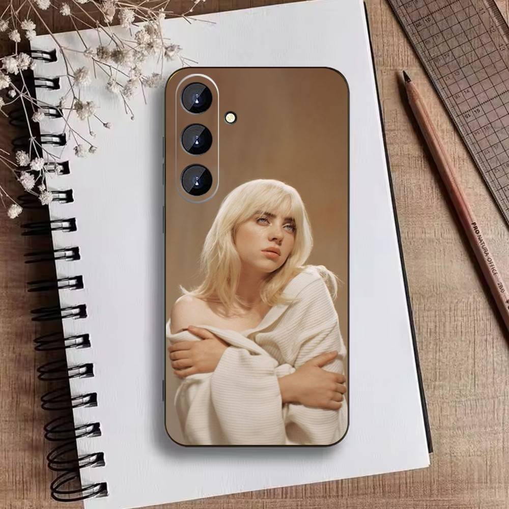 Чехол для телефона S-Singer B-Billie Eilish для Samsung Galaxy A73, A72, A71, A70, A52, A51 Другие Мягкий Черный Чехол