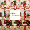 Colorful Snowman Santa Claus Champagne Package Dinner Table Decor Christmas Wine Bottle Cover Bag