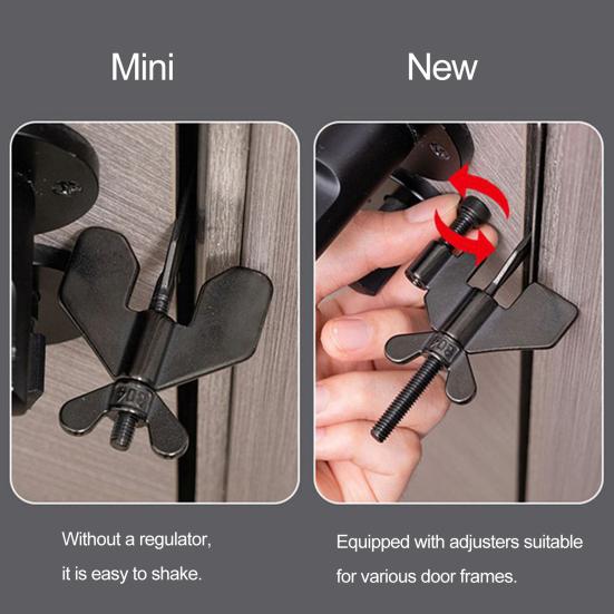 Door Stopper Adjustable Portable Simple Installation Door Lock Travel Essential for Hotel Apartment Dorm Security