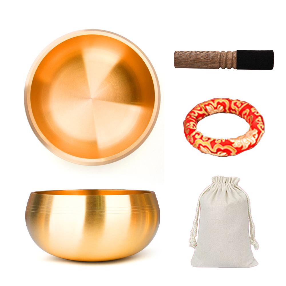 Санскритская чаша Непал Тибет Будда Тибетская поющая чаша Йога Медитация Чаша для пения Латунный колокольчик Музыкальная терапия