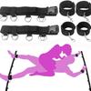 Bed Restraint Set Couple Sex Toys Bondage Handcuff Kit Adult Game Tool 18+ Erotic Tie Downs Arm Ankle Eyeblinder Flirting Sextoy