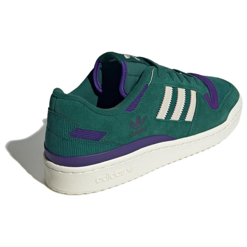 adidas Originals Forum 84 Удобные Универсальные Прочные Дышащие Низкие Кроссовки Унисекс Кроссовки Зеленый Фиолетовый ID8389