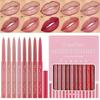 Waterproof Lip Liner, Long-lasting Lip Contour Pen, Rosewood Matte Velvet Lip Pen, Automatic Lip Liner, Soft Pink Waterproof Matte Lip Liner