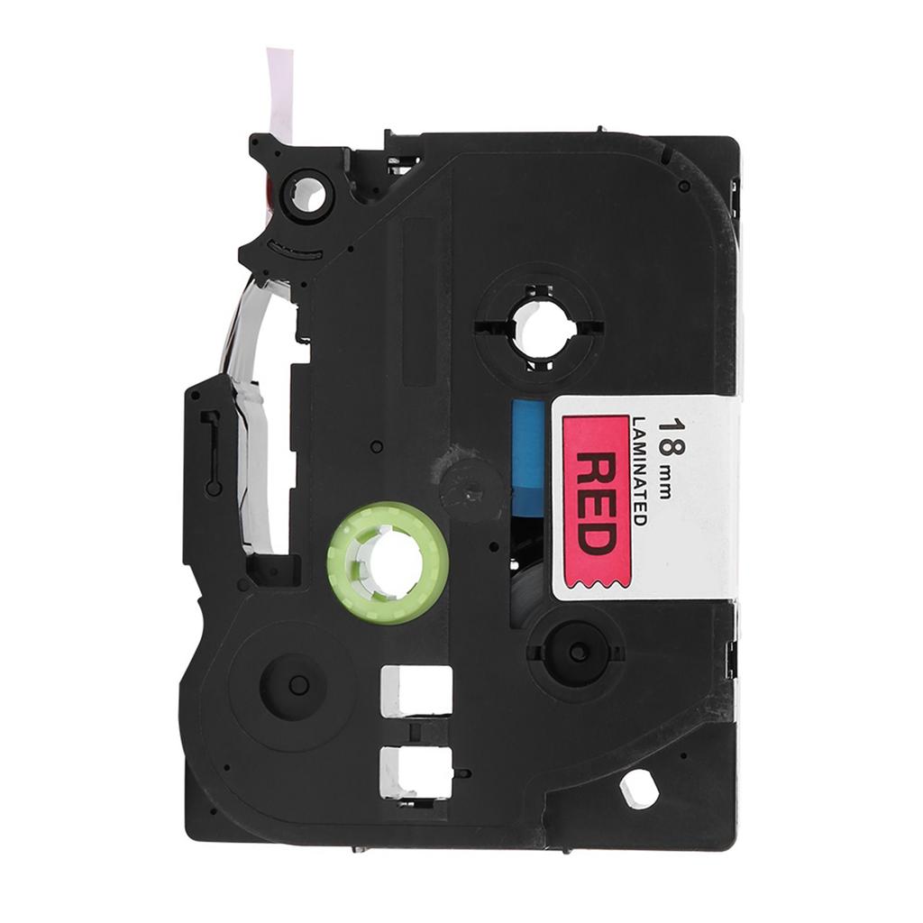 18mm X 8m Label Maker PET Laminated Label Tape Fit for Label Printer PT E100B