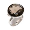 Smoky Topaz Handmade 925 Sterling Silver Jewelry Ring Size 8.5 Q9A44