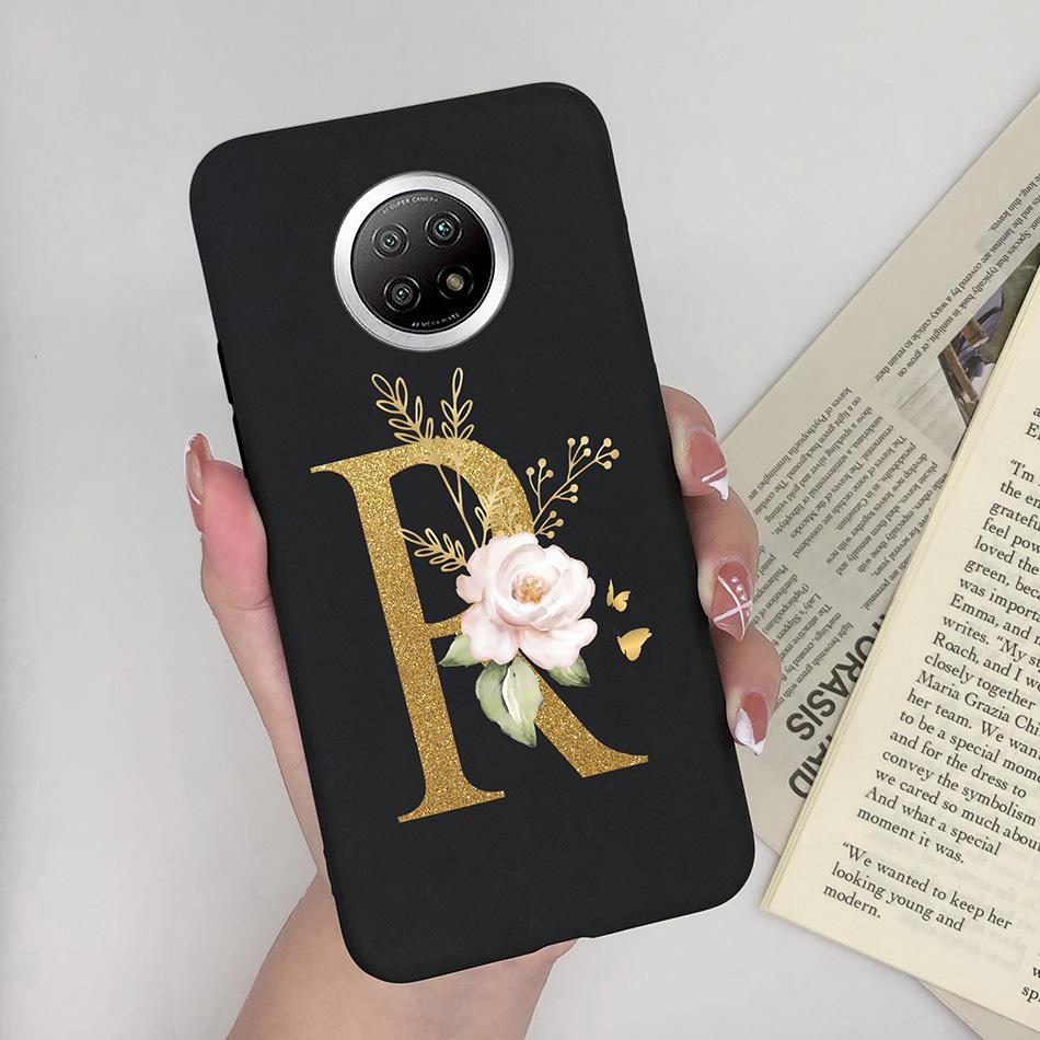 Flower Letters For Xiaomi Redmi Note 9T 5G Case Cover Soft Silicone Bumper Protective Phone Cases For Redmi Note9T 9 T Fundas