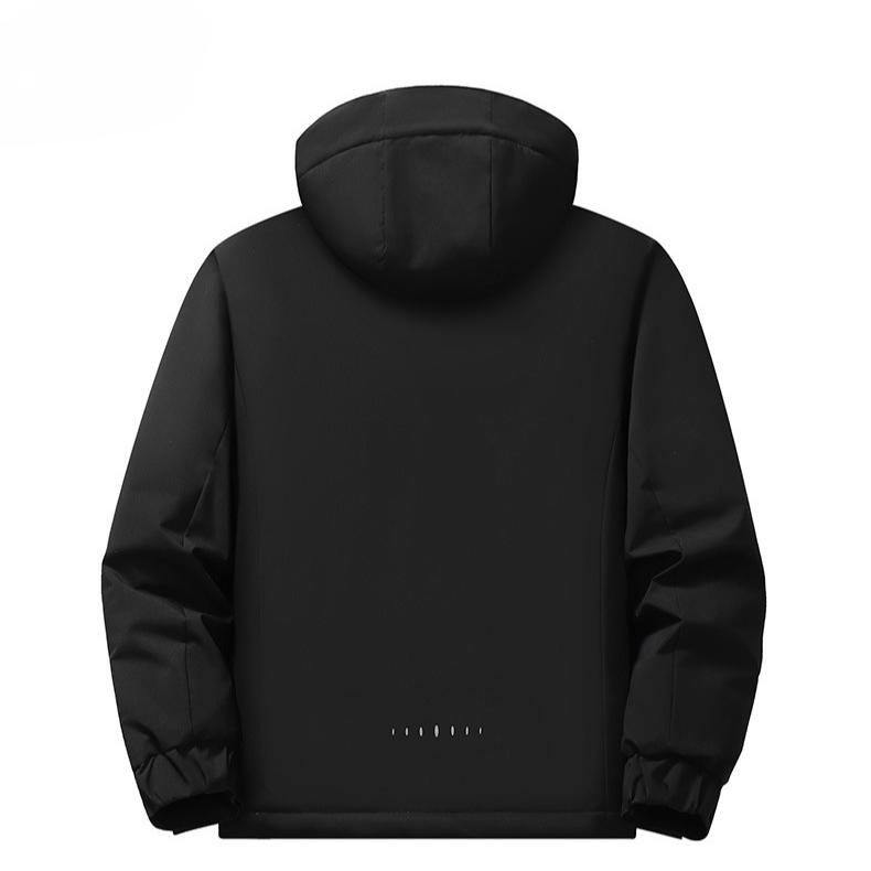 Мужская осенне-зимняя флисовая куртка с графеновым покрытием, утолщенная, теплая хлопковая одежда, ветрозащитная и водонепроницаемая, для альпинизма