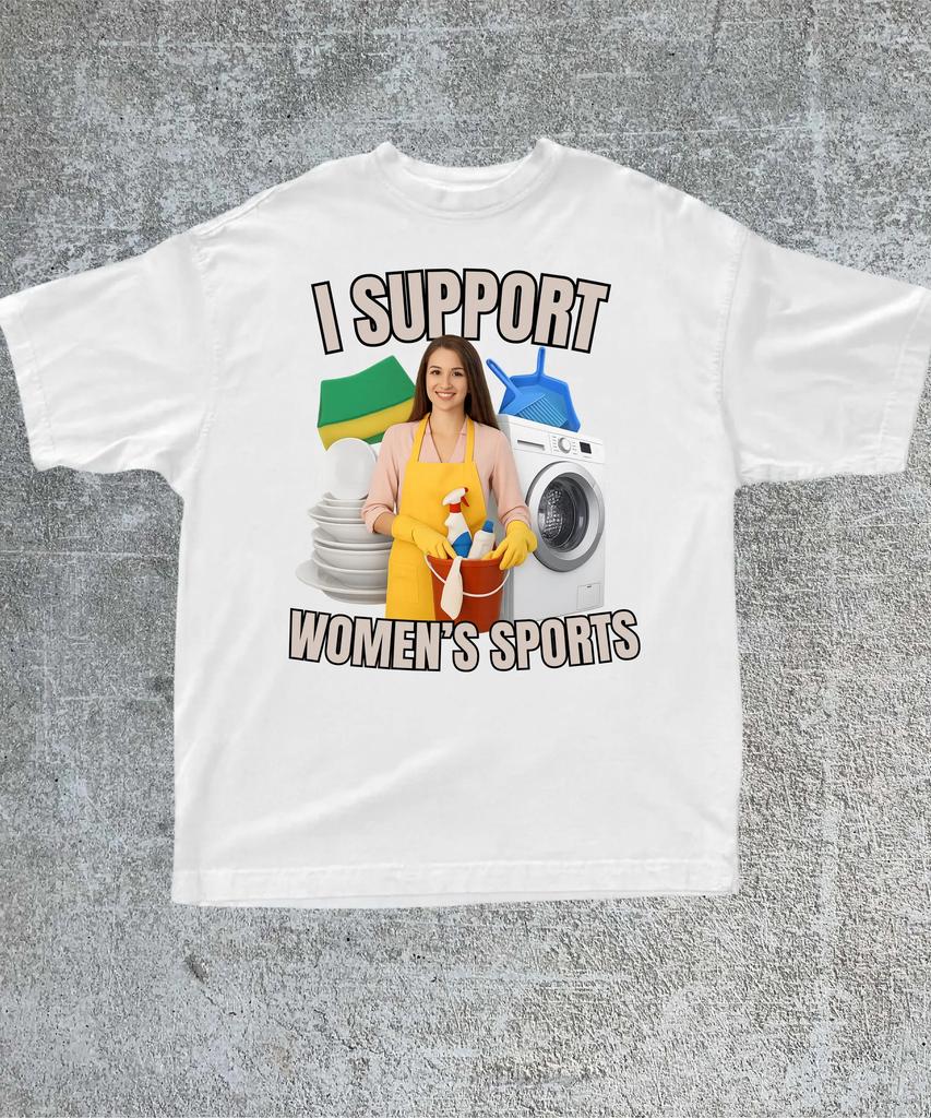 Unisex I Support WoUnisexs Sports T Shirt Unisex WoUnisex Oversize Tee Streetwear Casual Short Sleeve Funny Sarcastic Humor Gen Z Humor
