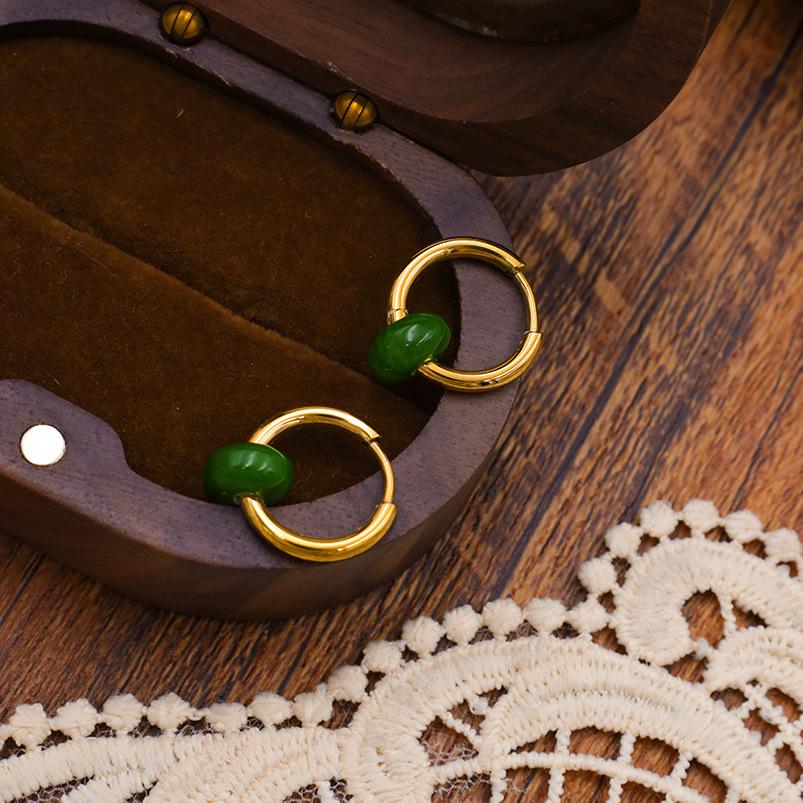 Серьги из титановой стали, серьги-бусины счеты, дизайнерские, с характером, простые серьги-персоналии