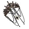 Gothic Crown Headpiece Virgin Mary Headwear Medieval Princess Queen Headband Suitable for Photography Stage Props