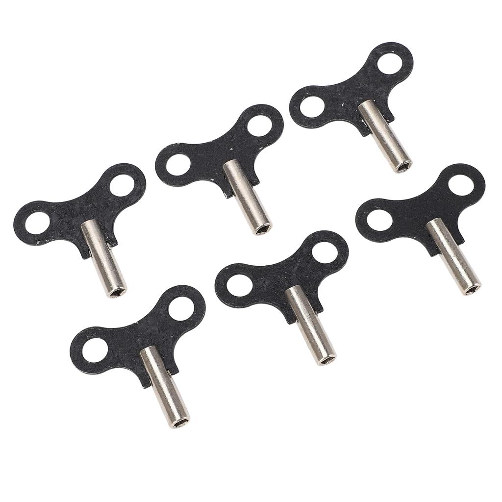 6 шт. заводные ключи подвесные настольные часы заводной ключ стальные запасные части для антиквариата и винтажа