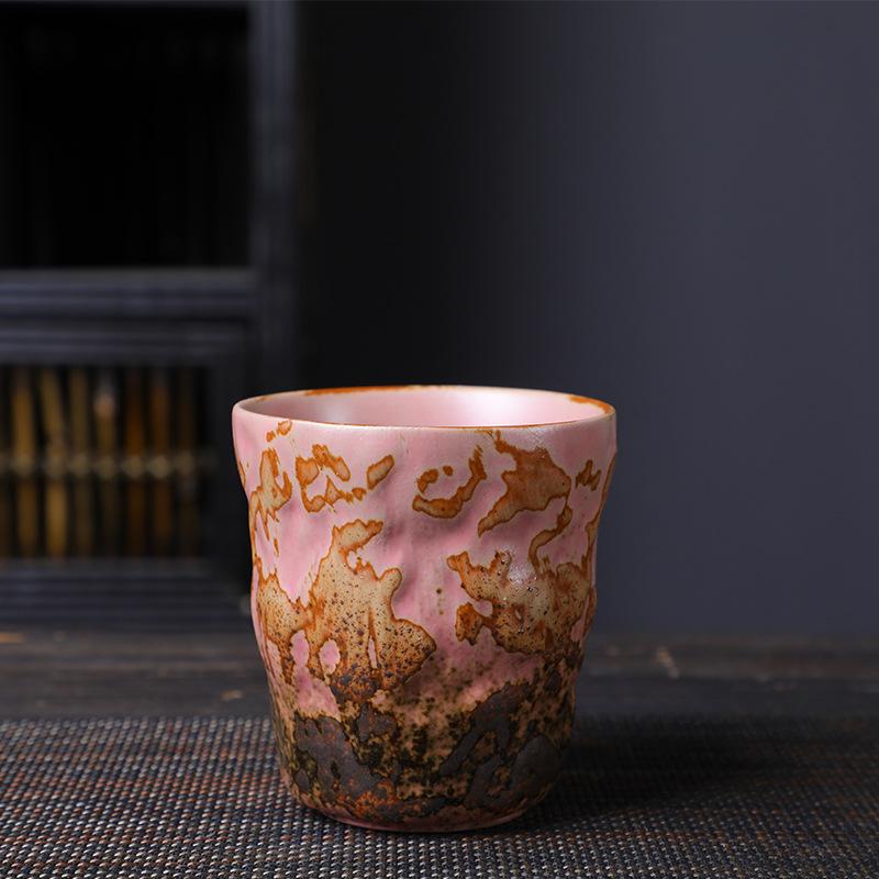 Kiln Cup Retro Teacup Ceramic Personal Cup Coarse Pottery Teacup Creative Ceramic Cup Espresso Cup