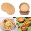 200 шт. Бумага для выпечки для фритюрницы Одноразовая жиронепроницаемая бумага с круглым отверстием и моделью пластины
