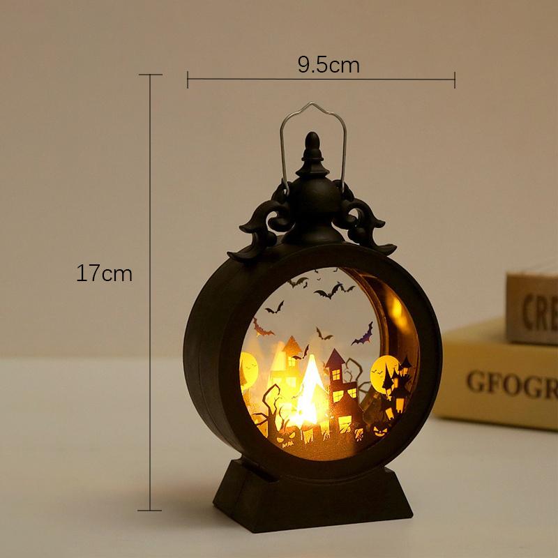 Хэллоуин Светодиодный Ночник с Ветром Портативный Фонарь Тыква Привидение Бар Настольное Украшение Реквизит для Декора на Хэллоуин Принадлежности для Вечеринки Настольная Лампа