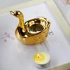 Подсвечник Golden Swan, креативный настольный центральный элемент, подставка для чайной свечи