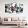 Five Piece Picture Canvas Print London Walk Big Ben