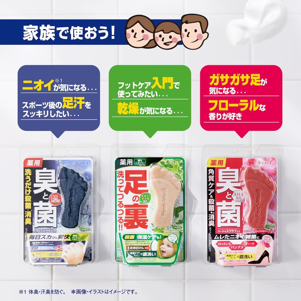 Графико Лечебное мыло для ног F1 Свежие травы 65 г (х 1) - Отшелушивающее, антибактериальное, дезодорирующее мыло-скраб для ног