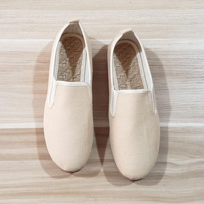Простая тканевая обувь из хлопка и льна. Дышащая мужская обувь. Льняная обувь ручной работы. Обувь Hanfu Zen Dance Tea Art. Простая китайская обувь.