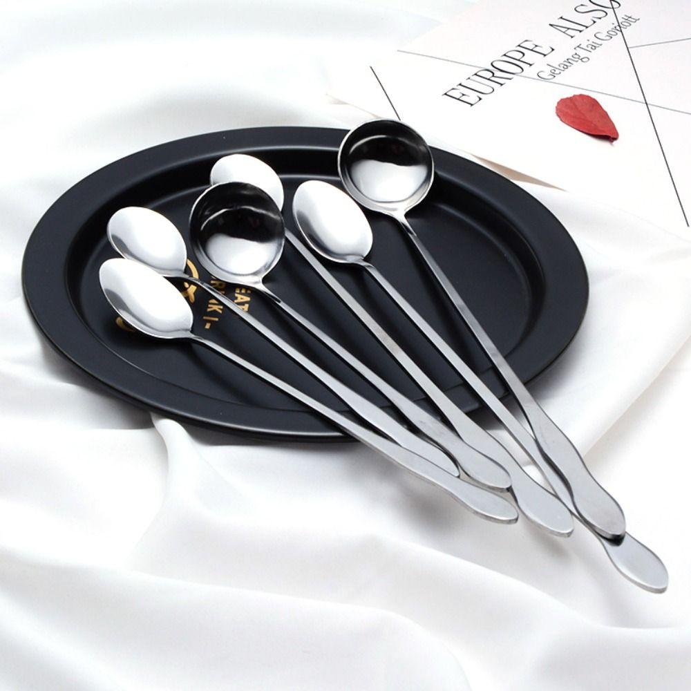 Bartender Coffee Long Handle Ice Cream Cocktail Stirring Tool Bar Spoon Teaspoon Mixing Stirrers