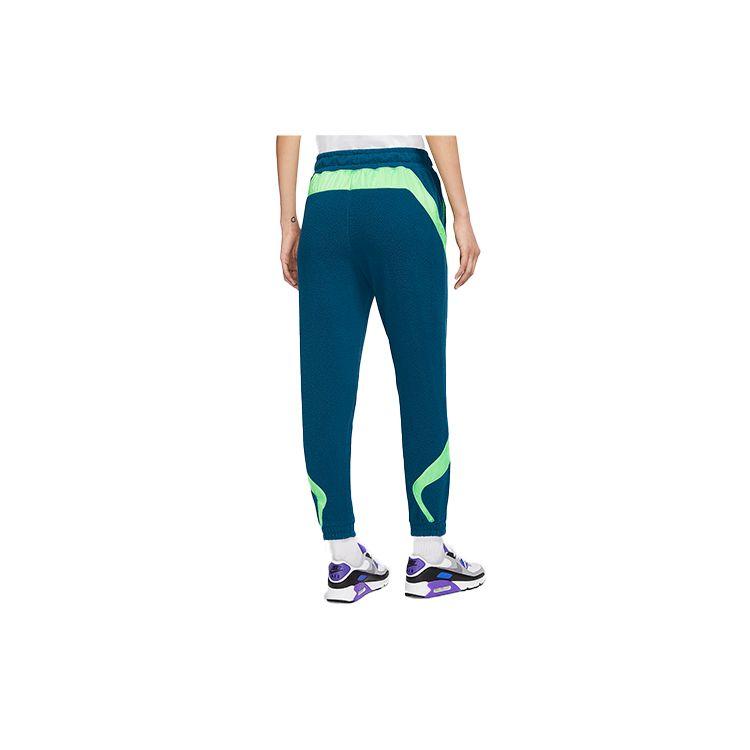 Nike Спортивная одежда, тканые флисовые цветные блоки, теплые повседневные удобные спортивные брюки, женские брюки лавандово-синего цвета CU7019-460