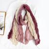 Trendy Gradient Cotton-Linen-Silk Scarf/Shawl for Women - Sun Protection & Dual-Use for All Seasons