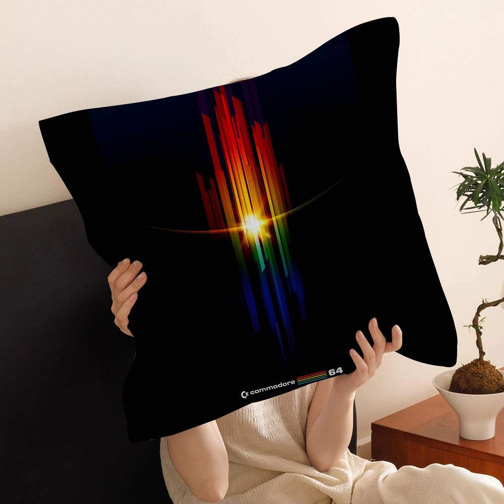 CCommodore Logo Pillow Gift Home Office Decoration Pillow Bedroom Sofa Car Cushion CoverPillow Case