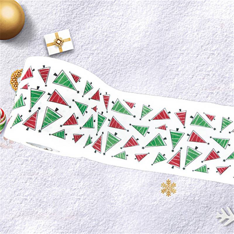 Рождественская туалетная бумага Natale Claus Reindeer Noel Navidad, новогодние подарки на 2021 год, 22 м/рулон, украшения Санта-Клауса для дома