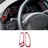 2Pcs Red Carbon Fiber Speedometer Side Cover Trim For Corvette C5 1998-04 Type B