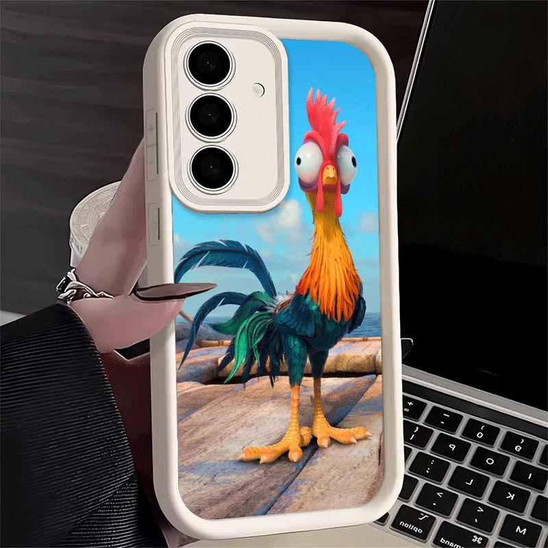 Чехол для телефона Samsung Galaxy S26 S25 Ultra S24 FE Курица Курица Петух Чехол S23 Plus S22 + S21 S20 5G Мягкий Силикон Funda