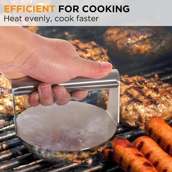 1PC Stainless Steel Hamburger Meat Press Round Square Burger Meat Press Kitchen Tool Meat Press Plate