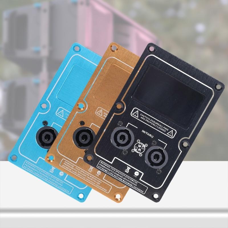 Алюминиевый сплав Задняя панель подключения проводов динамика Панель соединения динамиков для сценических звуковых систем и корпусов сабвуферов