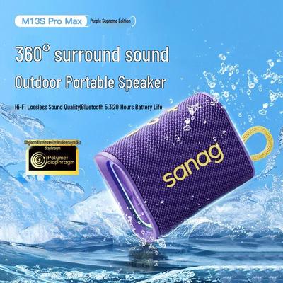 Портативная водонепроницаемая Bluetooth-колонка Saina M13SProMax, штекер CN (адаптер в комплекте)