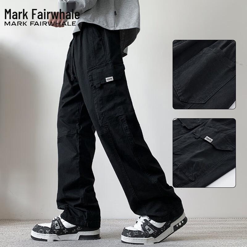 Mark Fairwhale Men's Straight-Leg Casual Cargo Pants