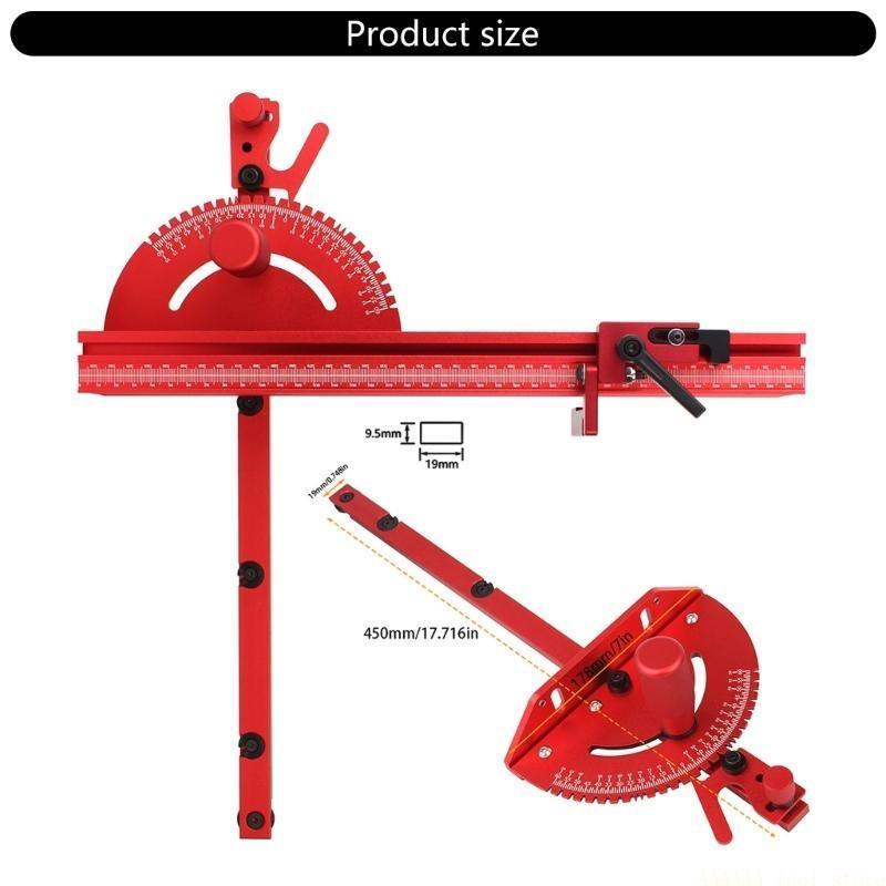 A2BE Table Sawing Miter Gauges Extension Fence Systems Aluminum Miter Extension Fence Telescoping Fence Stop Track Stop