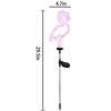 Outdoor Solar Flamingo Neon Light for Garden or Courtyard