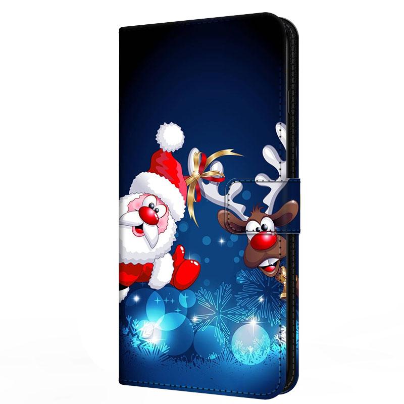 Чехол для Xiaomi Poco F7 F 7 с подставкой-книжка из кожи Merry Christmas Магнитный кошелек-защита Redmi Turbo 4 Pro