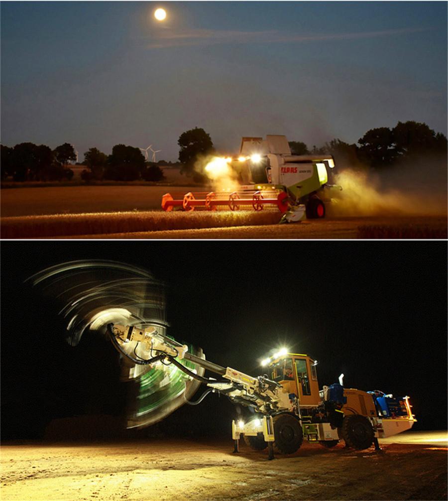 Пара Универсальных Алюминиевых 120 Вт 9600 Лм Светодиодных Рабочих Фонарей Заливающего Света Фара для Вождения Противотуманная Фара ДХО Ангельский Глаз